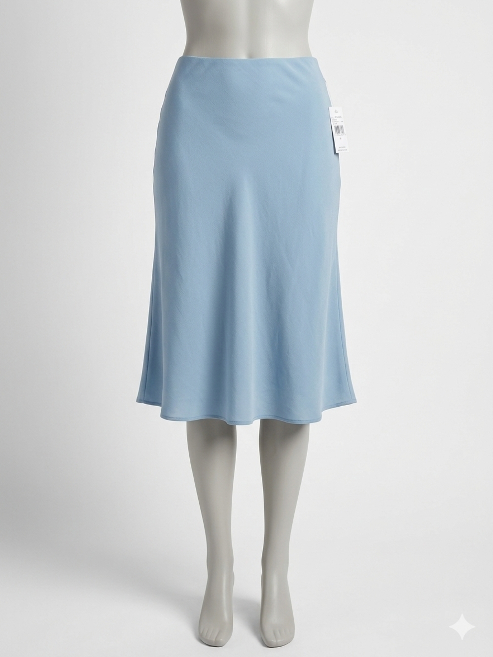 Time and Tru Light Blue Midi A-Line Skirt XXX L  (22 )